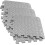 6pcs Grey Eva Leaf Grain Interlocking Gym Floor Mats Thickened Shock Absorption Exercise Puzzle Pads 5