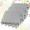 6pcs Grey Eva Leaf Grain Interlocking Gym Floor Mats Thickened Shock Absorption Exercise Puzzle Pads 6