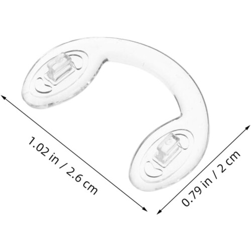 6 cuscinetti nasali in morbido silicone a forma di U antiscivolo 1