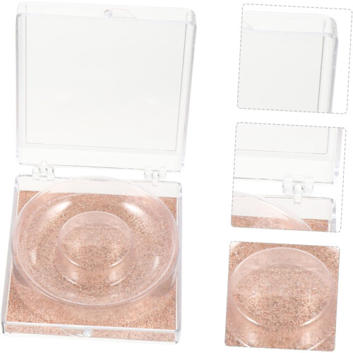 6pcs False Eyelash Case Lash Tray Glitter Eyelash Box Makeup Tools Organizer Plastic Lash Holder 1