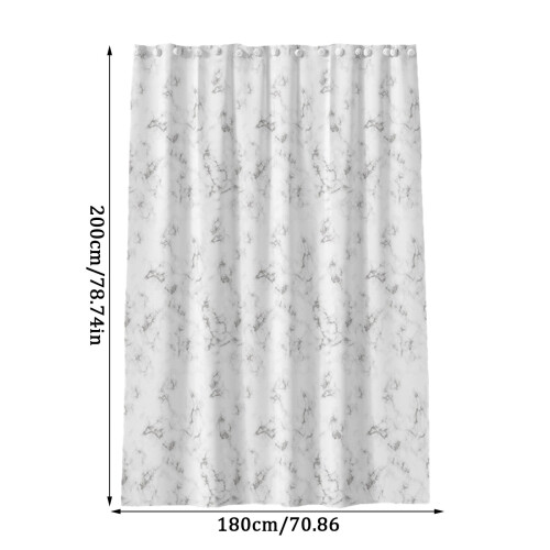 Cortina de chuveiro boho com forro de tecido 72x72 polegadas 1