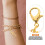 5 chiusure magnetiche a forma di cuore dorate per gioielli, collane e bracciali. 4