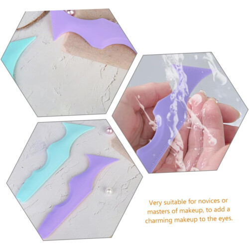 stencil per eyeliner in silicone, guida per eyeliner riutilizzabile, per ombretto. 1