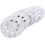 50pcs 8 Hole 5 Inch Hook and Loop Sanding Discs 100 Grit Circular Pads 3