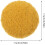 50pcs Round Woolen Covered Buttons Yellow Fabric Sewing Accessories 2