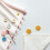 50pcs Round Woolen Covered Buttons Yellow Fabric Sewing Accessories 6
