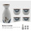 Set da sake in ceramica giapponese, composto da 5 pezzi con delicate teiere smaltate. 7
