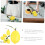 6 Pcs Realistic Fake Lemons with Leaves Foam Simulation Model 3