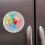 Feeling Wheel Stickers PVC and Rubber Soft Emotion Wheel Decals 4pcs Colored 5