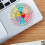 Feeling Wheel Stickers PVC and Rubber Soft Emotion Wheel Decals 4pcs Colored 7
