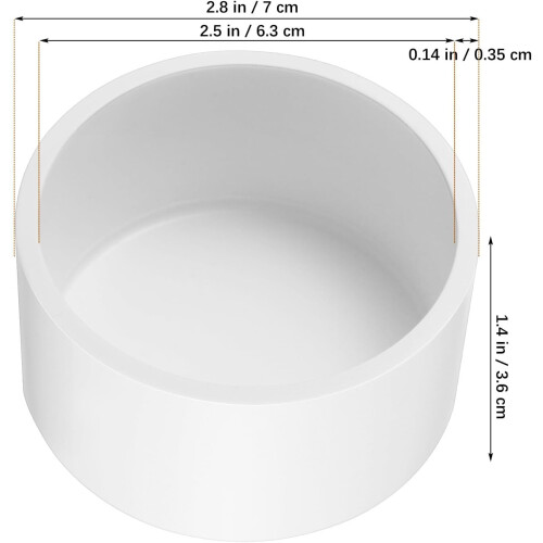 4 Pcs PVC Pipe Plug Socket Fitting White Pressure Resistant Easy Installation PVC Coupling Cap Pipe Fittings 1
