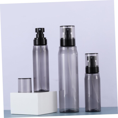 5pcs 250ml Refillable Black Plastic Spray Bottles Set with Fine Mist Sprayer 1