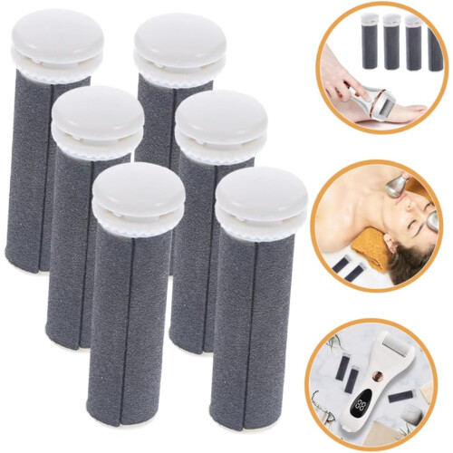 6pcs Pedicure Tools Pedicure Replacement Rollers Foot File Replacement Heads 1