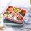 Meal Prep Containers Blue 4-Compartment Reusable Plastic 3