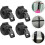 Cintos de fivela de plástico de nylon de 4pcs cinturas de bagagem 7