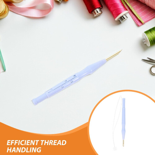 4sets Punch Needle Adjustable Needle Threaders for Embroidery Stitching DIY Knitting Tool for Fabric Craft 2