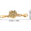 Pulseira Extender Joias Extender Conector 4Pcs Liga Design de forma única 4
