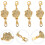Prolunga per bracciale, connettore per gioielli, 4 pezzi in lega, design dalla forma unica 6