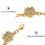 Extensor de pulsera, conector extensor de joyería, 4 piezas, aleación, diseño de forma única 7