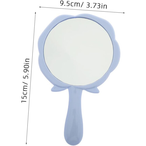 5pcs Floral Makeup Mirror for Girls Small Compact Handheld Mirror 1