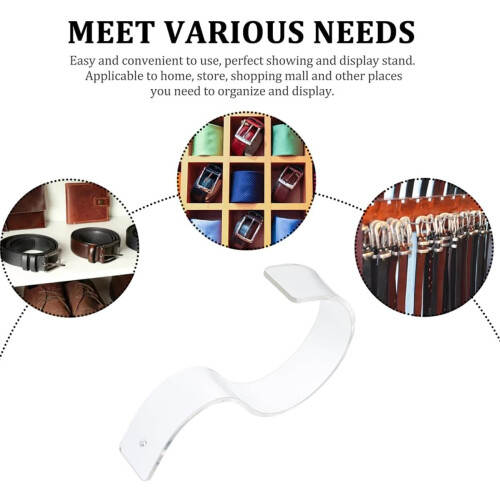 5pcs Creative Acrylic Belt Display Stand Belt Storage Rack Delicate Design 2