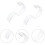5pcs Creative Acrylic Belt Display Stand Belt Storage Rack Delicate Design 8