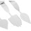 5pcs Stainless Steel Chocolate Spatula Feather Cake Cutter Mousse Cake Baking Tool 3