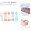 5pcs Glasses Case Multiple Storage Plastic Lens Organizer Leakproof Portable for Travel Work School 3