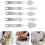 5pcs Stainless Steel Chocolate Spatula Feather Cake Cutter Mousse Cake Baking Tool 8
