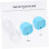 5pcs Glasses Case Multiple Storage Plastic Lens Organizer Leakproof Portable for Travel Work School 6