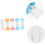 5pcs Glasses Case Multiple Storage Plastic Lens Organizer Leakproof Portable for Travel Work School 7