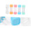 5pcs Glasses Case Multiple Storage Plastic Lens Organizer Leakproof Portable for Travel Work School 8