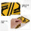 6pcs Equipment Safety Warning Sticker Triangle Caution Hot Surface Label Self-adhesive Vinyl 3