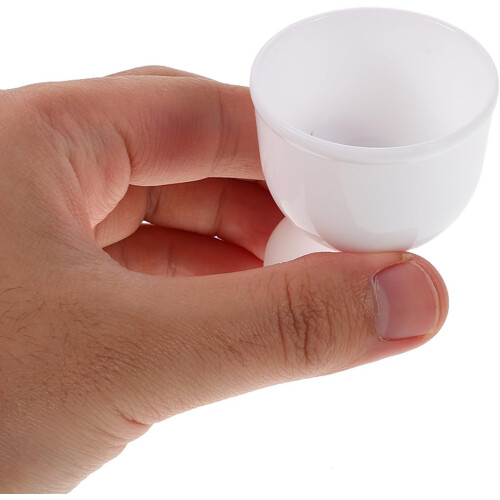 Copas de ovo cozido reutilizáveis de 6pcs Material Pp branco Multiperson Use Chicken Egg Holders 2