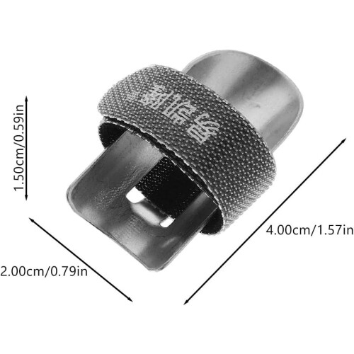 Protector de dedos de acero inoxidable para cortar alimentos (1 unidad) 1