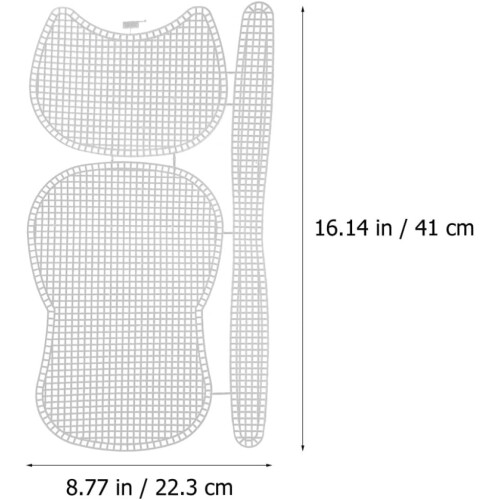 6Pcs Plastic Grid Sheets for Bag Making, Crochet DIY Crossbody Bag Material 1