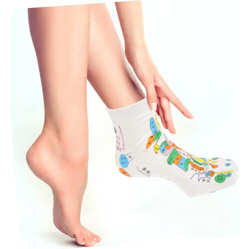 Sets tragbare Massagehandschuhe und -socken für Handreflexzonenmassage 1