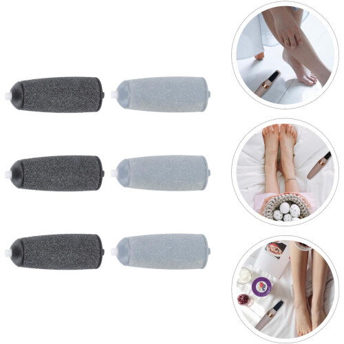 Professional Replacement Tips Callus Removing Tools Foot Care Tools 6Pcs Curved Roller Design 2