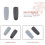 Professional Replacement Tips Callus Removing Tools Foot Care Tools 6Pcs Curved Roller Design 4