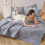 Bocqde Twin Size Cotton Cotton Πάπλωμα, Διπλής Όψης, Πλυμένο Καλοκαιρινό, Ελαφρύ & Δροσερό, 5