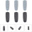 Professional Replacement Tips Callus Removing Tools Foot Care Tools 6Pcs Curved Roller Design 7