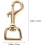 4pcs Brass Hooks for Purse Strap Closure Bag Hardware Replacement Swivel Clasp Latch 2