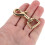 4pcs Brass Hooks for Purse Strap Closure Bag Hardware Replacement Swivel Clasp Latch 4