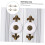 4pcs Retro Handle Practical Drawer Cabinet Pull Handle Vintage Door Knob for Kitchen Cabinet 4