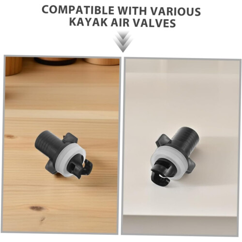 Conjunto de adaptador de válvula de ar de caiaque de 4pcs para paddleboards e infláveis 2