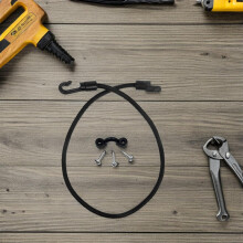 Kit di 6 cinghie elastiche per kayak con ganci e viti – 37,5 cm