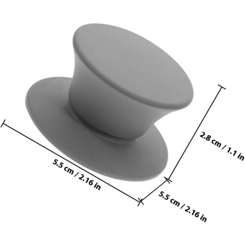 Silicone Pot Lid Knob with Shape 4pcs Replacement Handles Heat-resistant and Labor-saving 1
