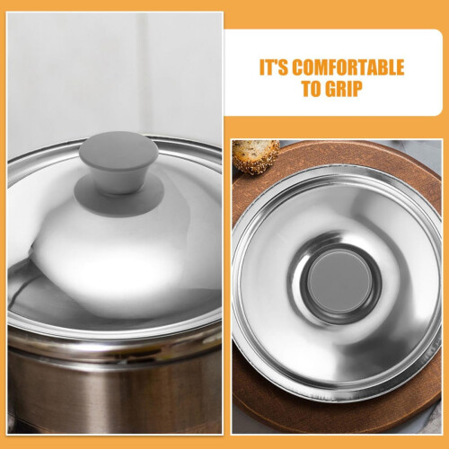 Silicone Pot Lid Knob with Shape 4pcs Replacement Handles Heat-resistant and Labor-saving 2