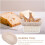 4pcs Bread Proofing Basket Cloth Liners Set, Reusable Fabric Liner with Elastic Edge 3