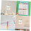 4 laminierte Mathematikposter für Multiplikation, Division und Addition 5